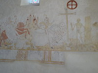 France, Ain, Le Plantay, Eglise, Peinture murale, Danse macabre